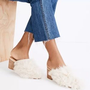 Madewell Harper Mule Mongolian Shearling